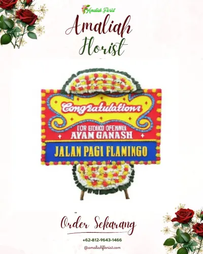 Bunga Papan Congratulation di Pengilon
